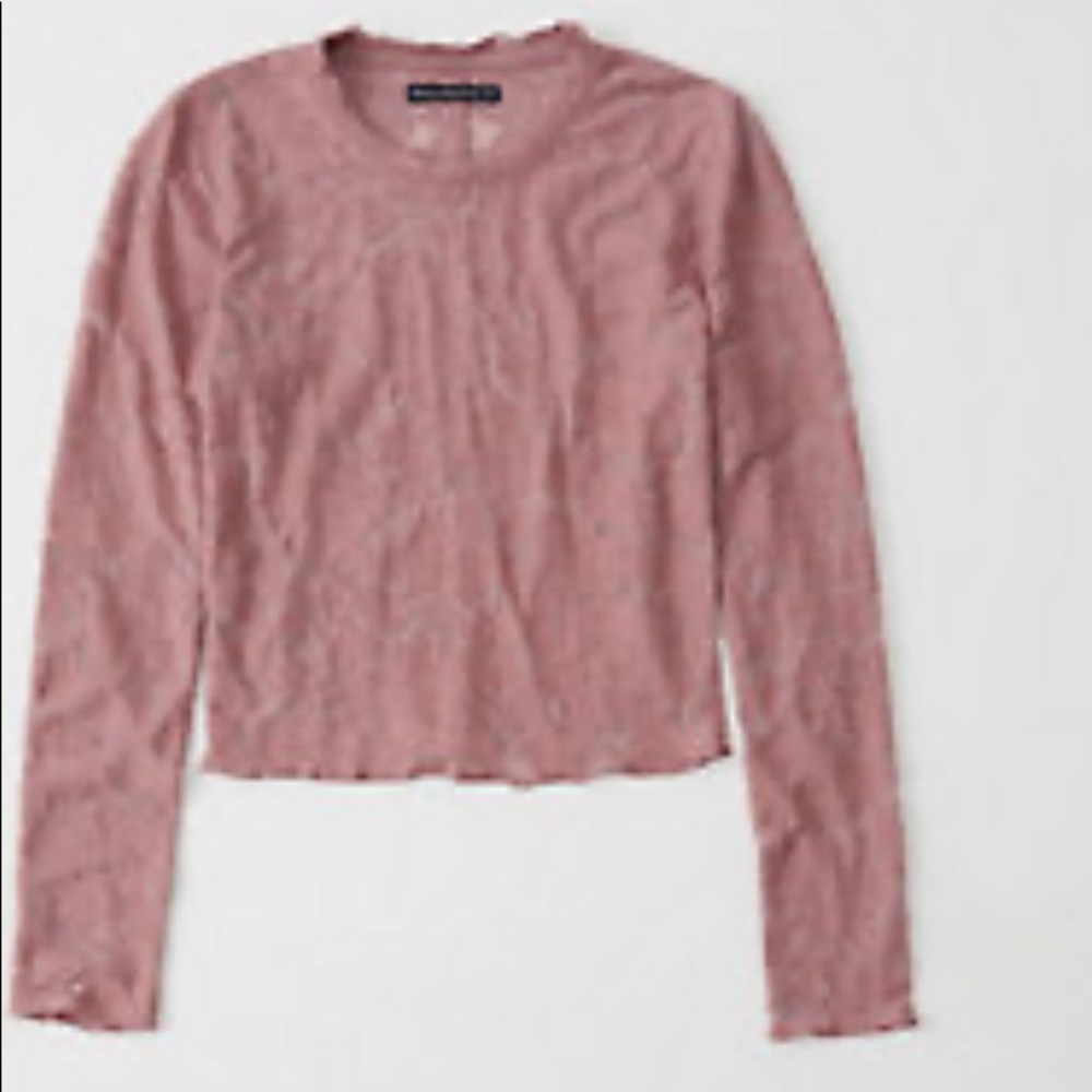 Abercrombie xs mauve cropped top